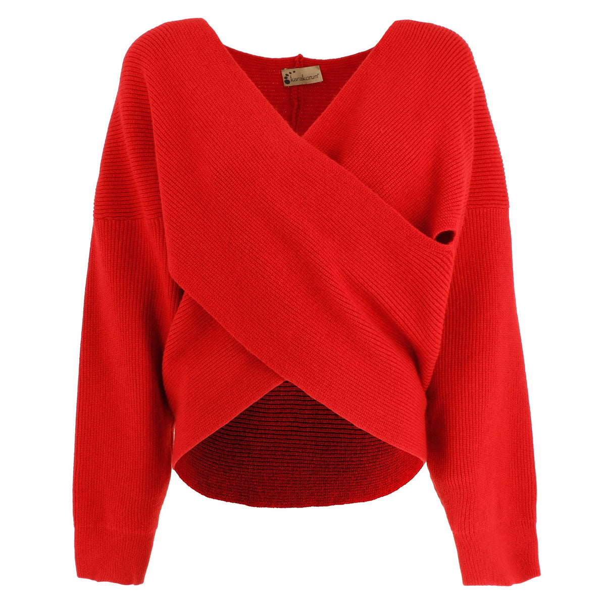 KARAKORUM Maglia Gabriella rossa incrociata