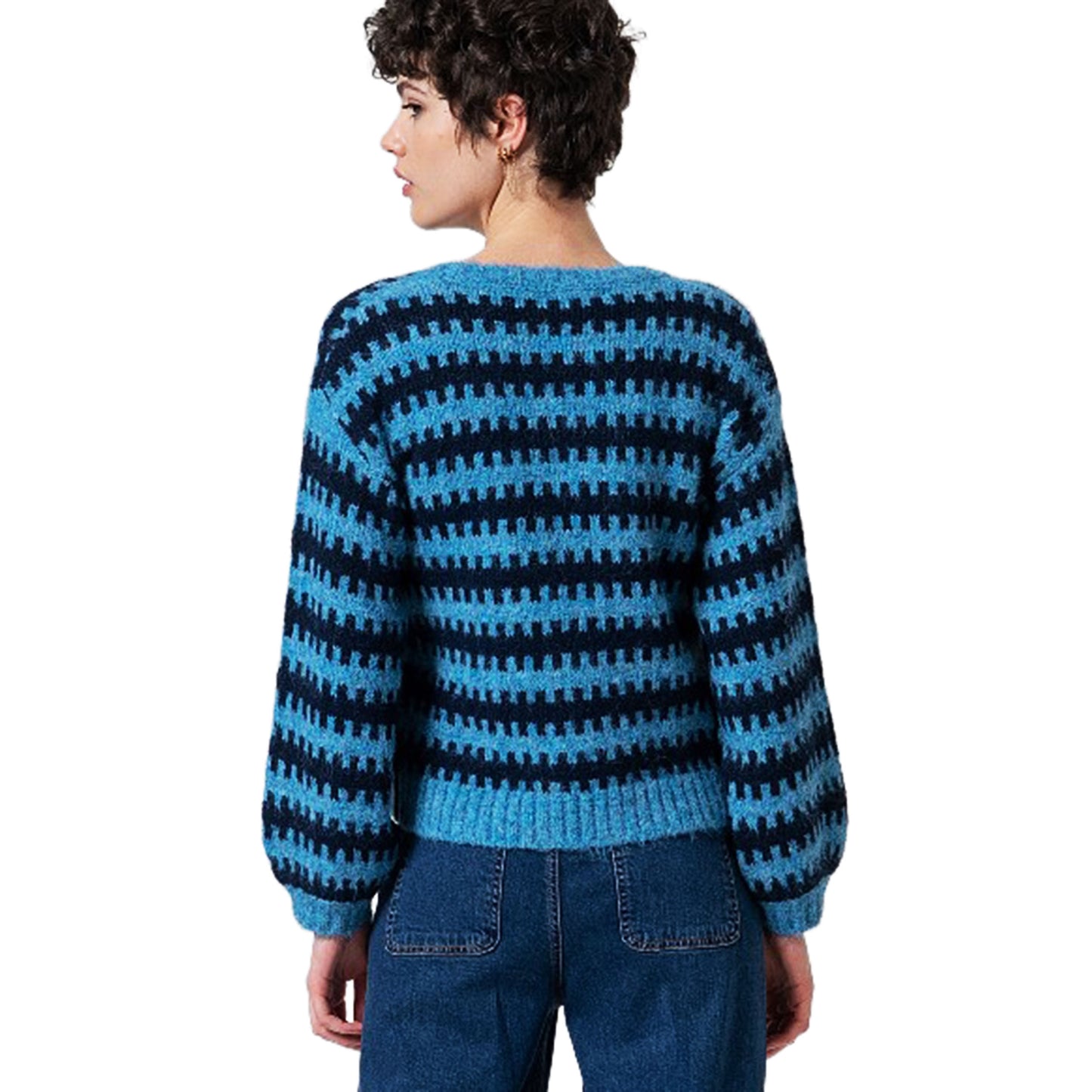 SURKANA - Maglione a maglia grossa bicolore-SURKANA-VIALESCARPE