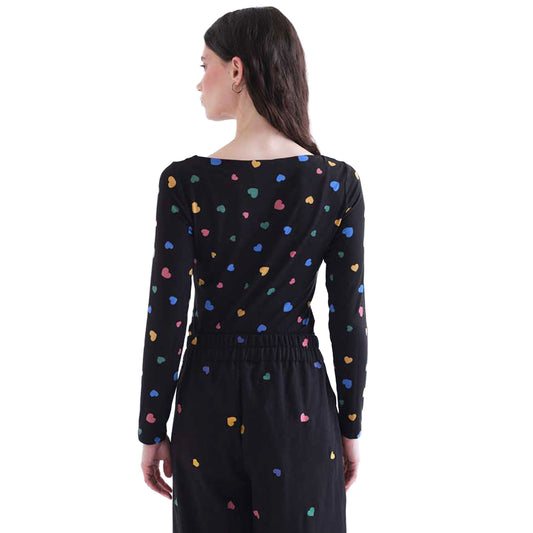 COMPAÑÍA FANTÁSTICA T-shirt manica lunga Candy Nera