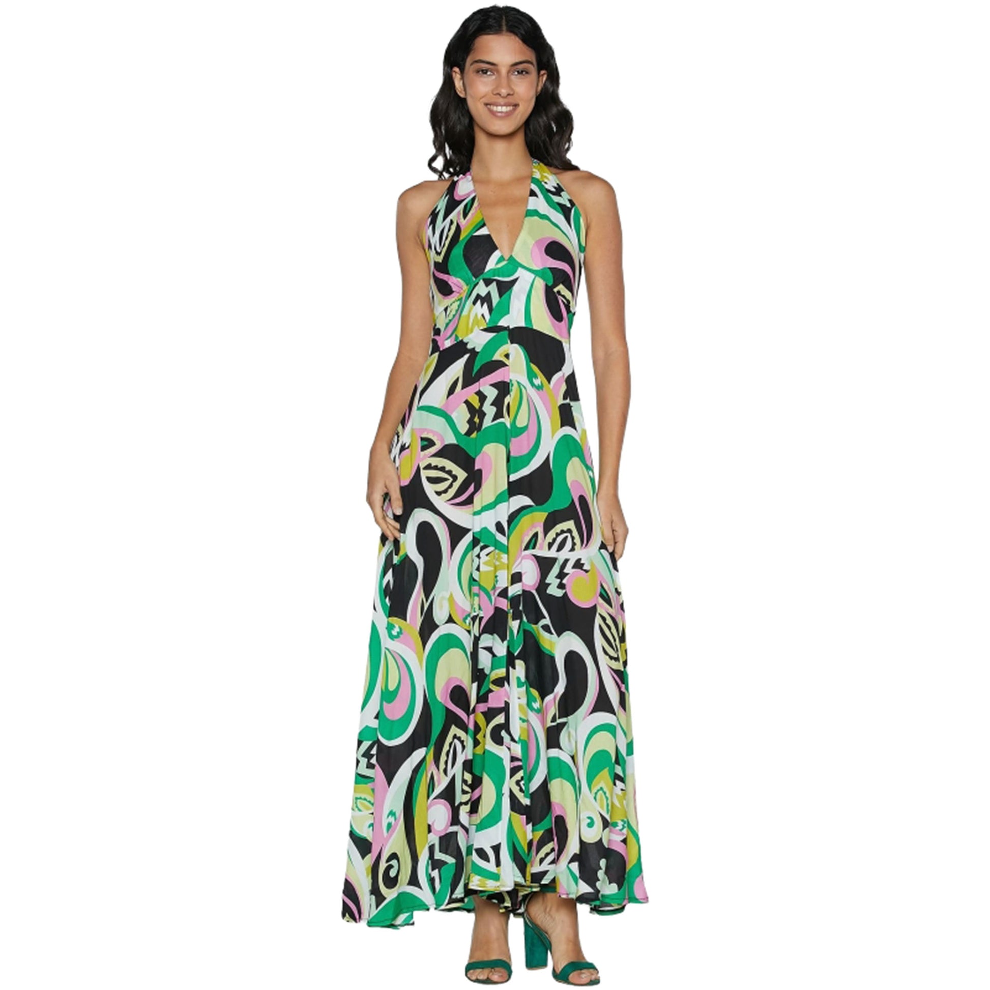 BABA DESIGN Jumpsuit GREEN NECTAR Multicolor-Baba design-VIALESCARPE
