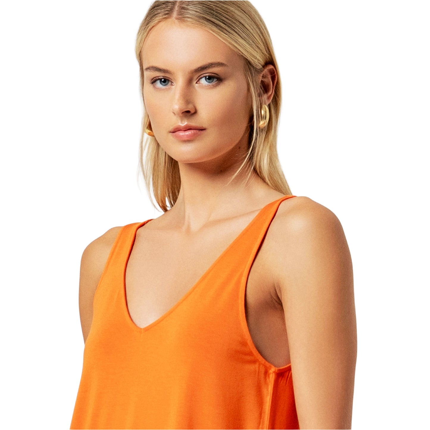 SURKANA Top a spalline Arancio-SURKANA-VIALESCARPE