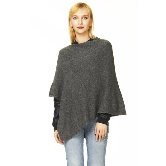 Il Ponchetto Lana Merino e Cashmere Antracite