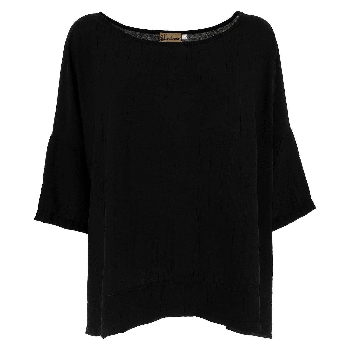 KARAKORUM Blusa OLIVIA Nero-KARAKORUM-VIALESCARPE