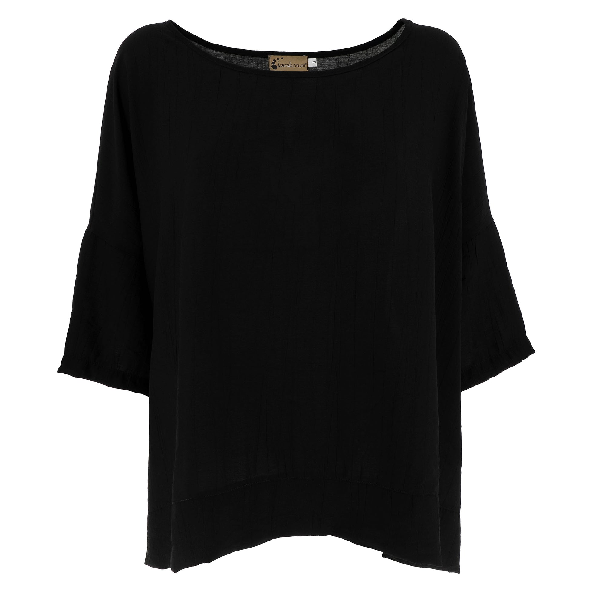 KARAKORUM Blusa OLIVIA Nero-KARAKORUM-VIALESCARPE