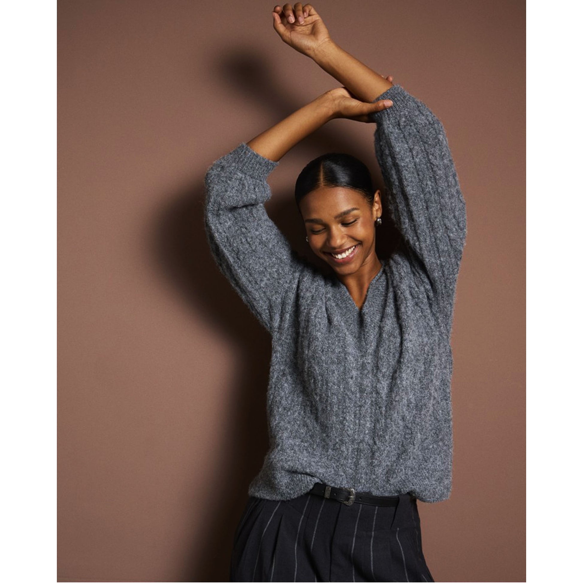 SURKANA - Maglione oversize a trecce-SURKANA-VIALESCARPE