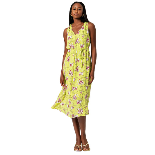 SURKANA Vestito midi a spalline Verde acido