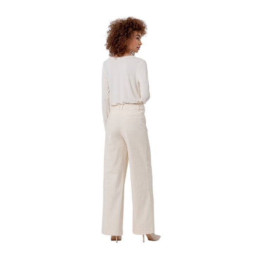 SURKANA Pantalone Wide Leg in Velluto Crudo-SURKANA-VIALESCARPE