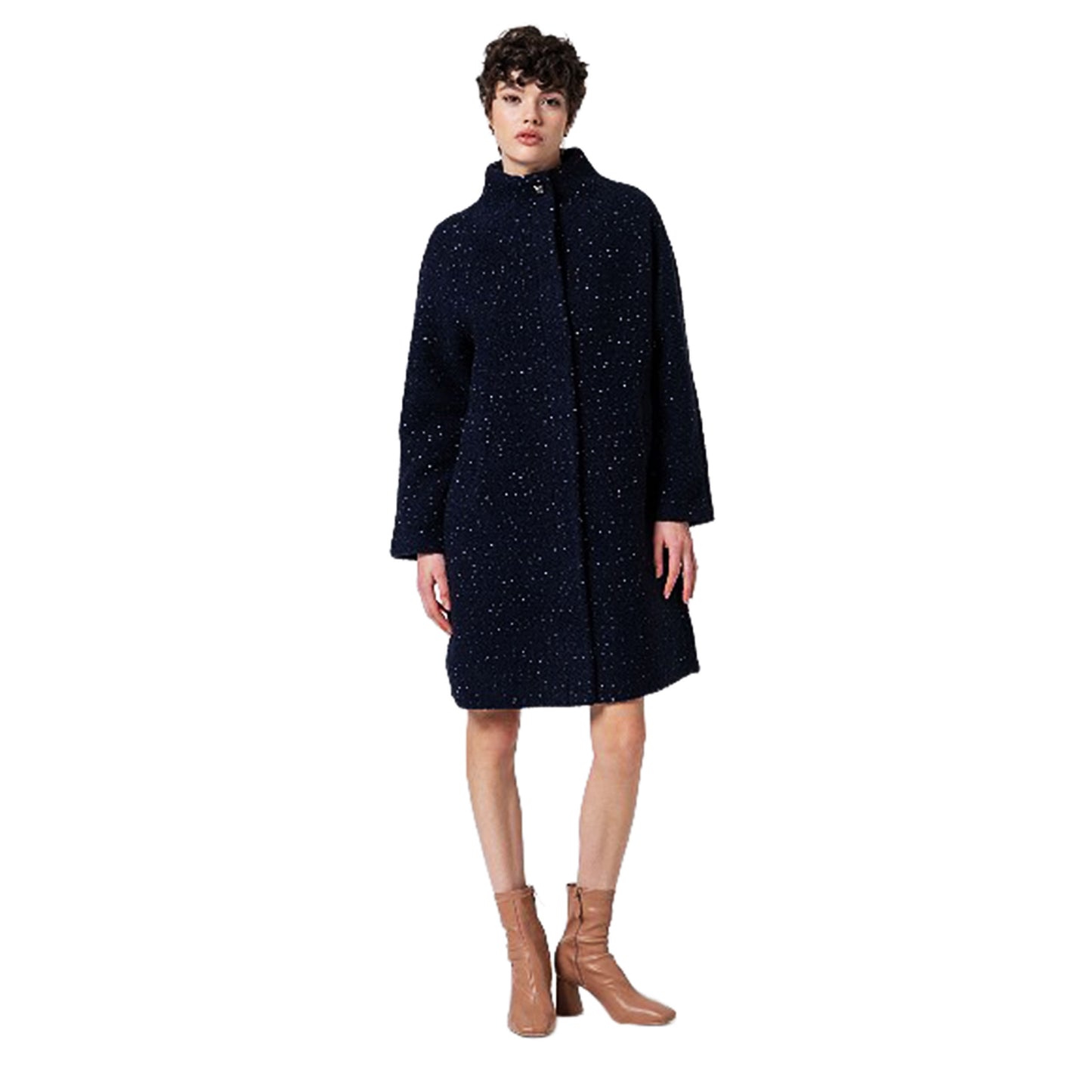 SURKANA - Cappotto con maniche raglan e collo alto-SURKANA-VIALESCARPE