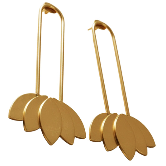 SURKANA Orecchino fiori di loto Oro