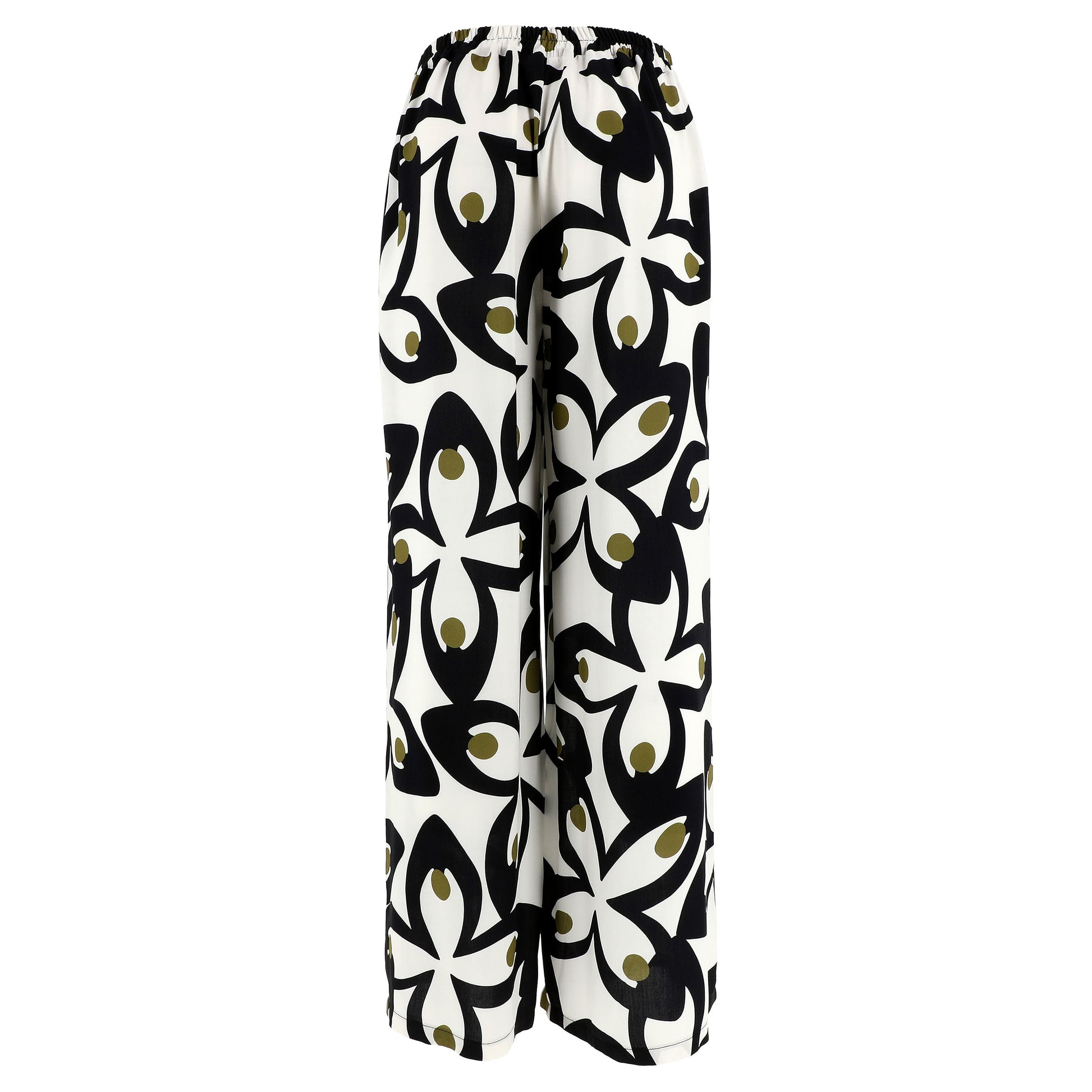 KARAKORUM Pantaloni FIAMMA Panna e Nero-KARAKORUM-VIALESCARPE