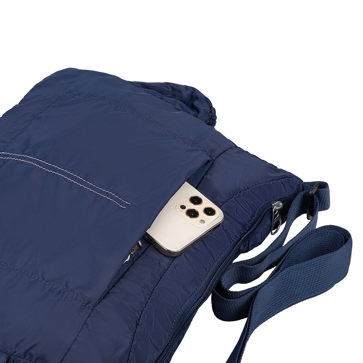 Borsa sling ripiegabile super leggera Blu