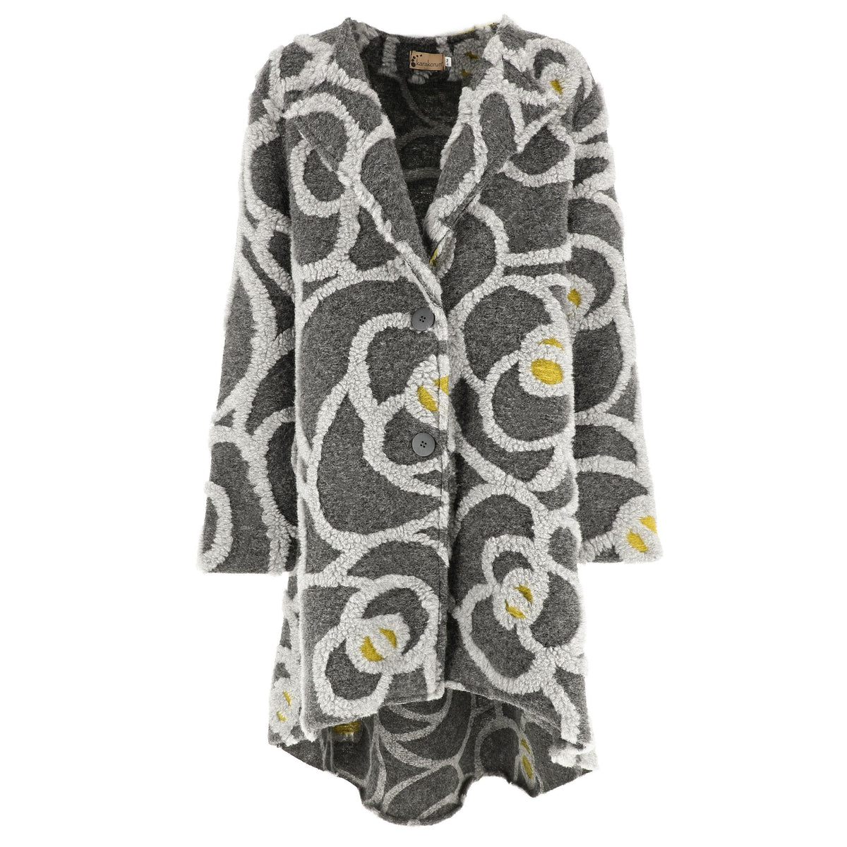KARAKORUM Cappotto Federica grigio in misto lana