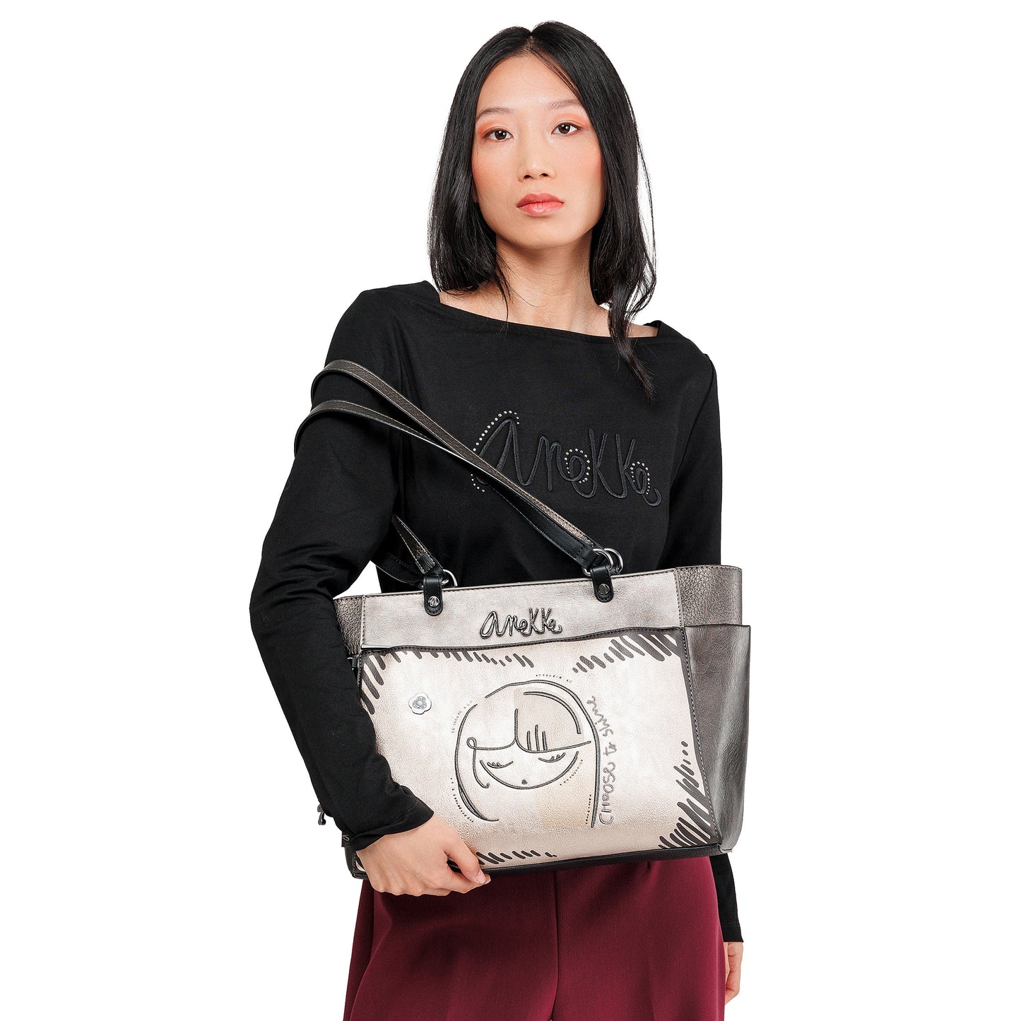 ANEKKE - Borsa a spalla grande Nature Koko-ANEKKE-VIALESCARPE