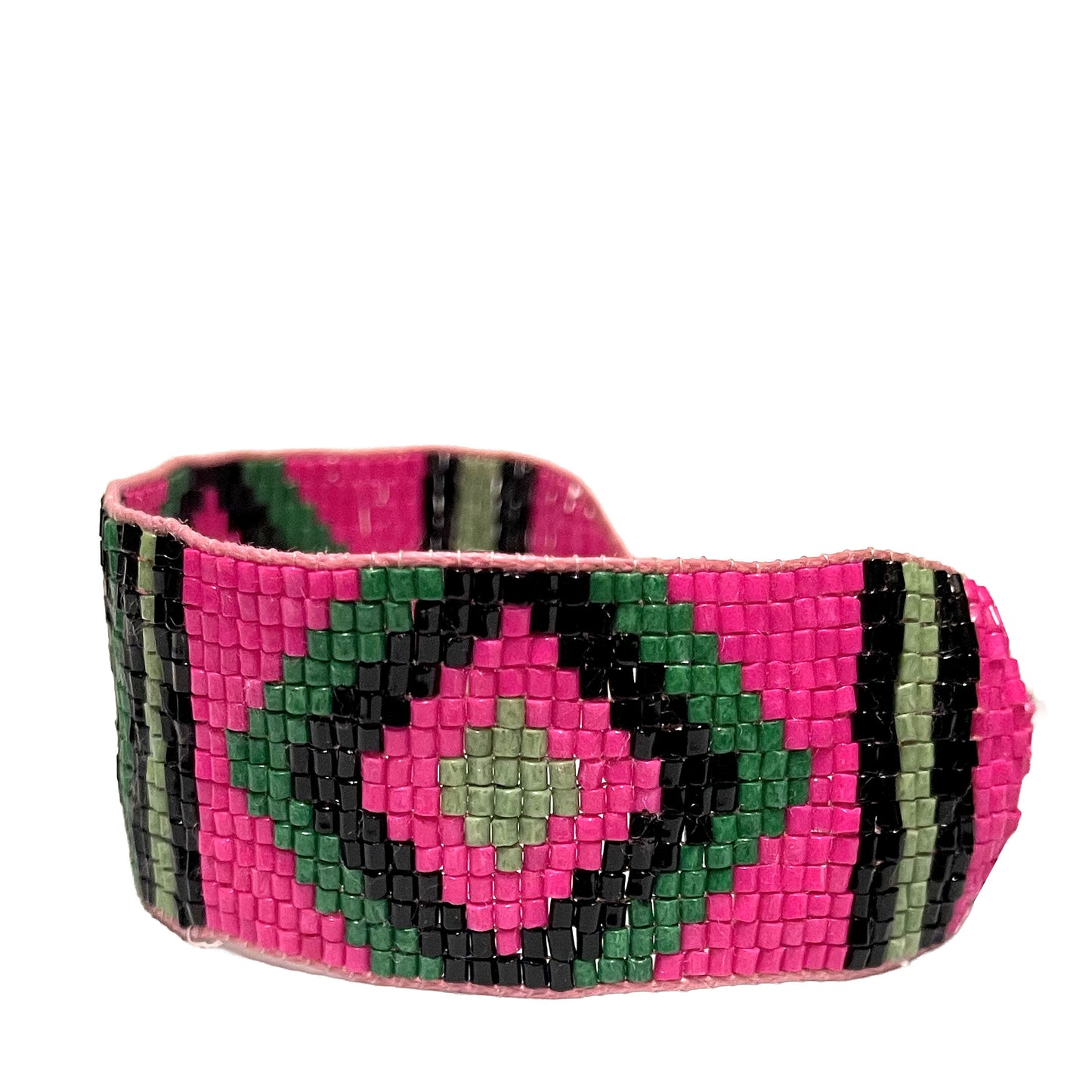 SURKANA Bracciali alti perline giapponesi rosa