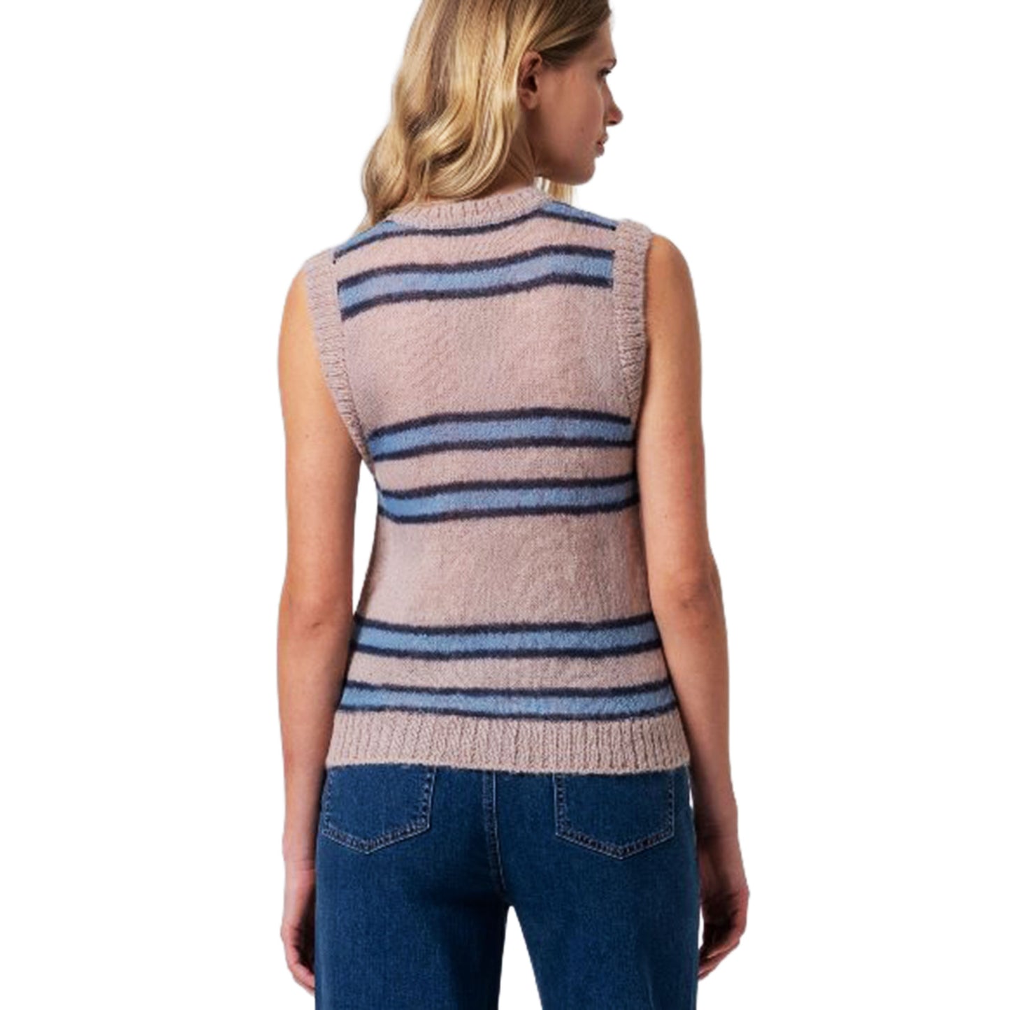 SURKANA - Gilet jacquard a righe-SURKANA-VIALESCARPE