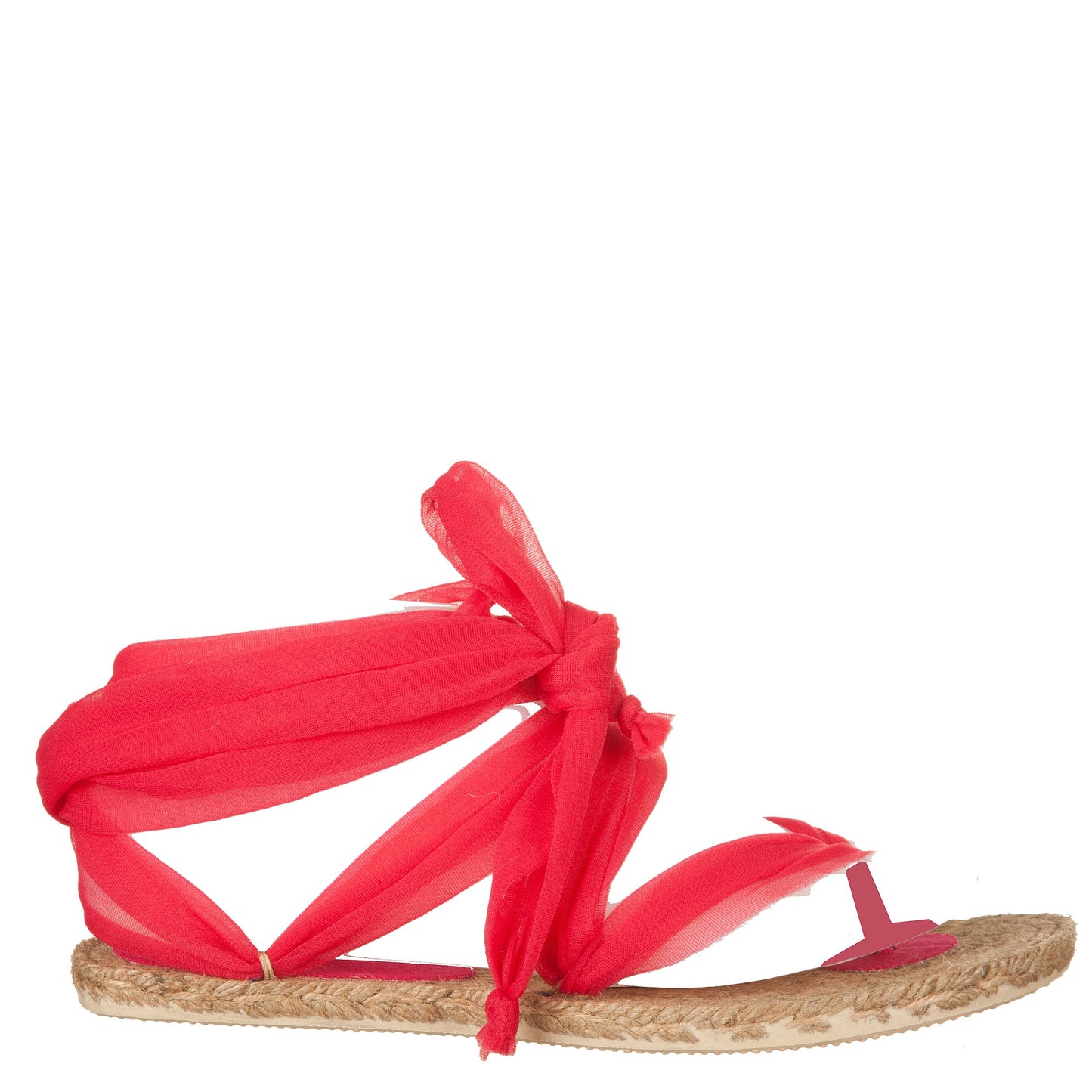 Espadrilles Silvia Lace Rosso-VIALESCARPE-VIALESCARPE