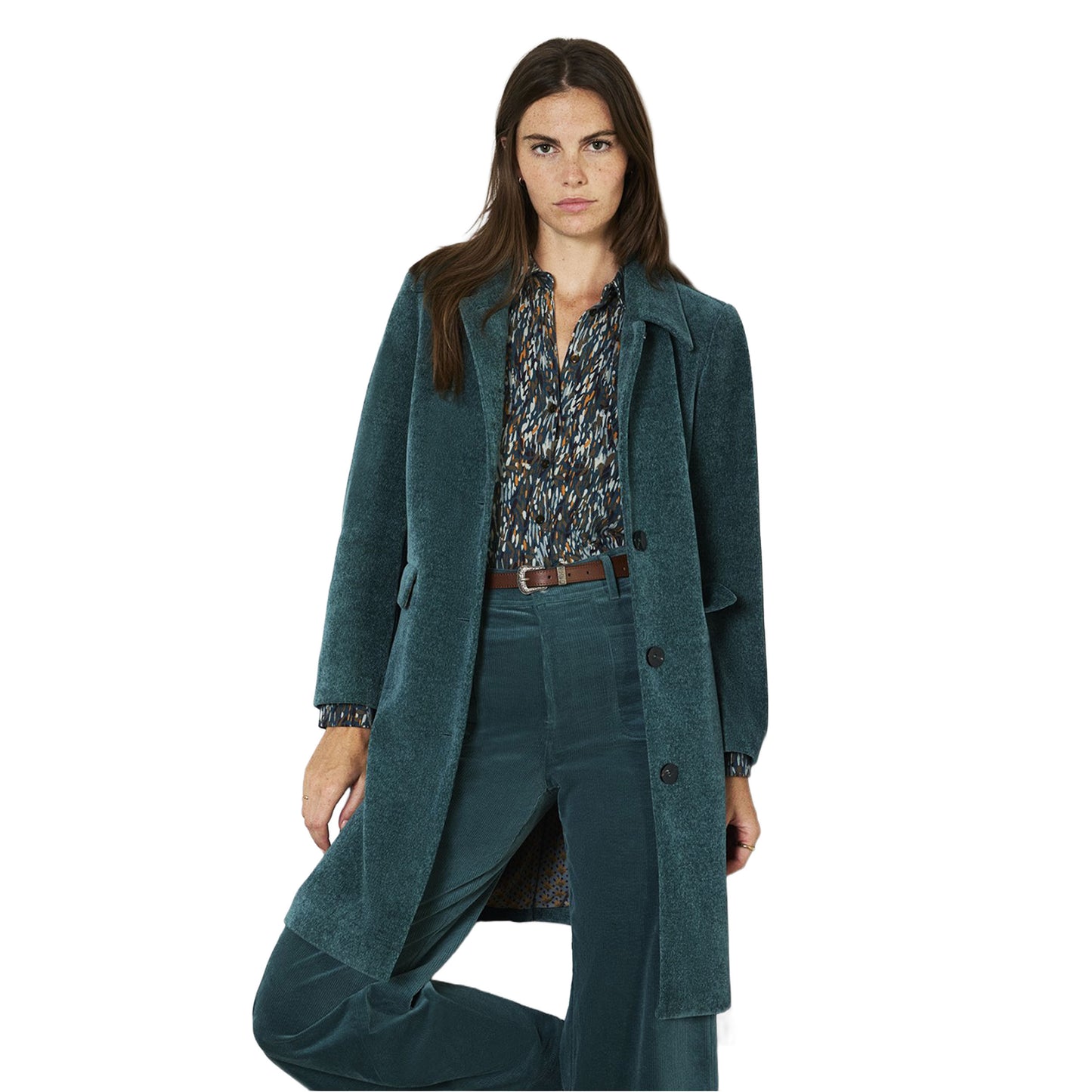 SURKANA - Camicia a maniche lunghe elastica e fluida-SURKANA-VIALESCARPE