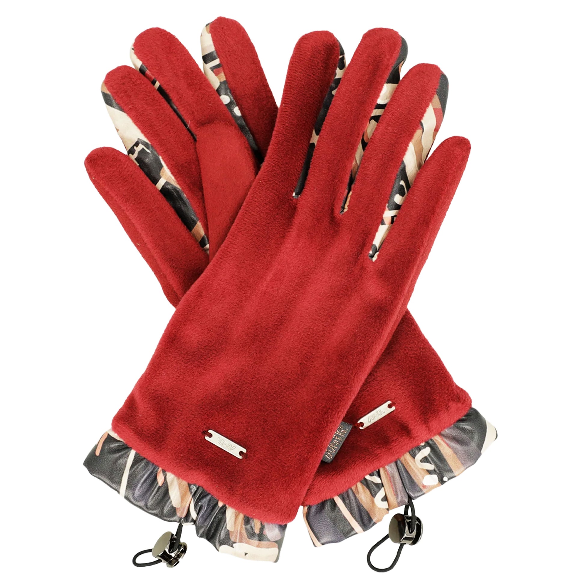 ANEKKE - Guanti velluto bordò-ANEKKE-VIALESCARPE