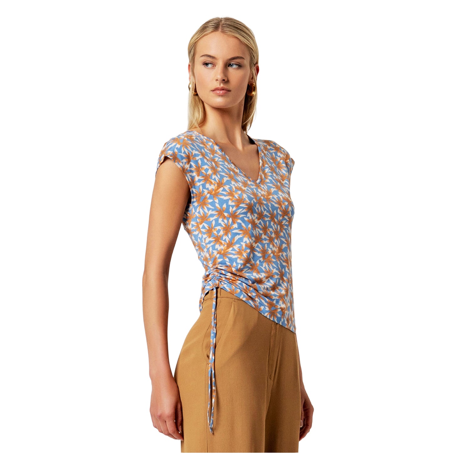 SURKANA T-shirt senza maniche con scollo a V Polvere