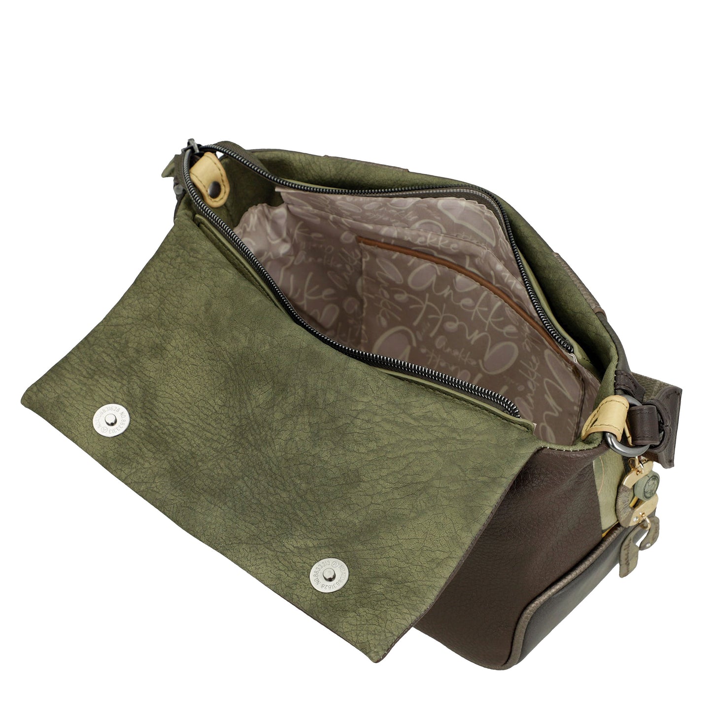 ANEKKE Borsa a tracolla con patta stampata Amphora