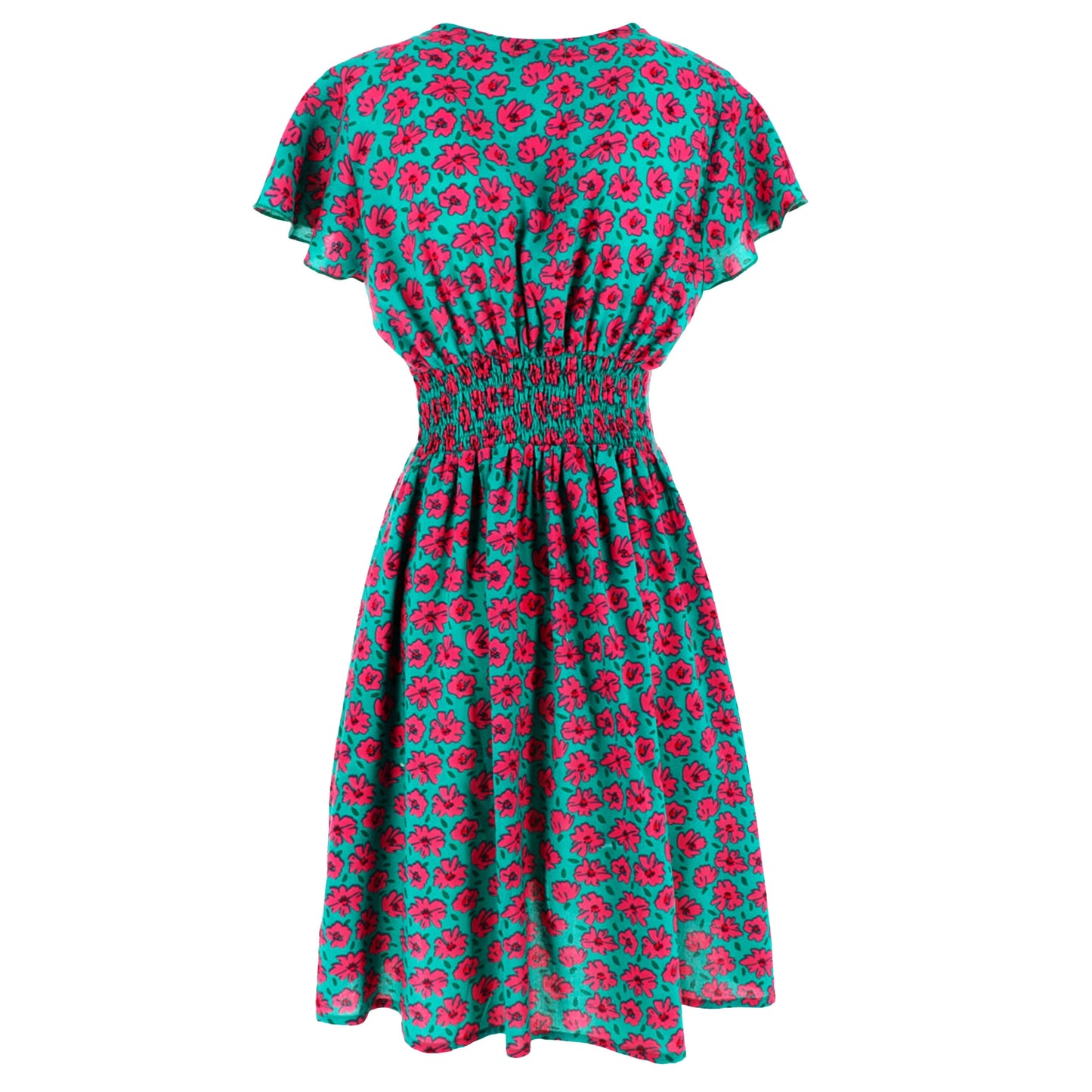 KARAKORUM Vestito corto COSIMA Fuxia e multicolor