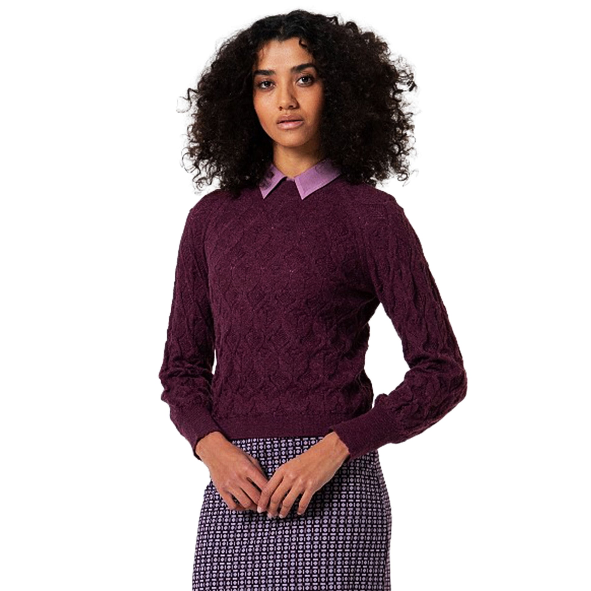 SURKANA - Maglia con motivo a trecce-SURKANA-VIALESCARPE