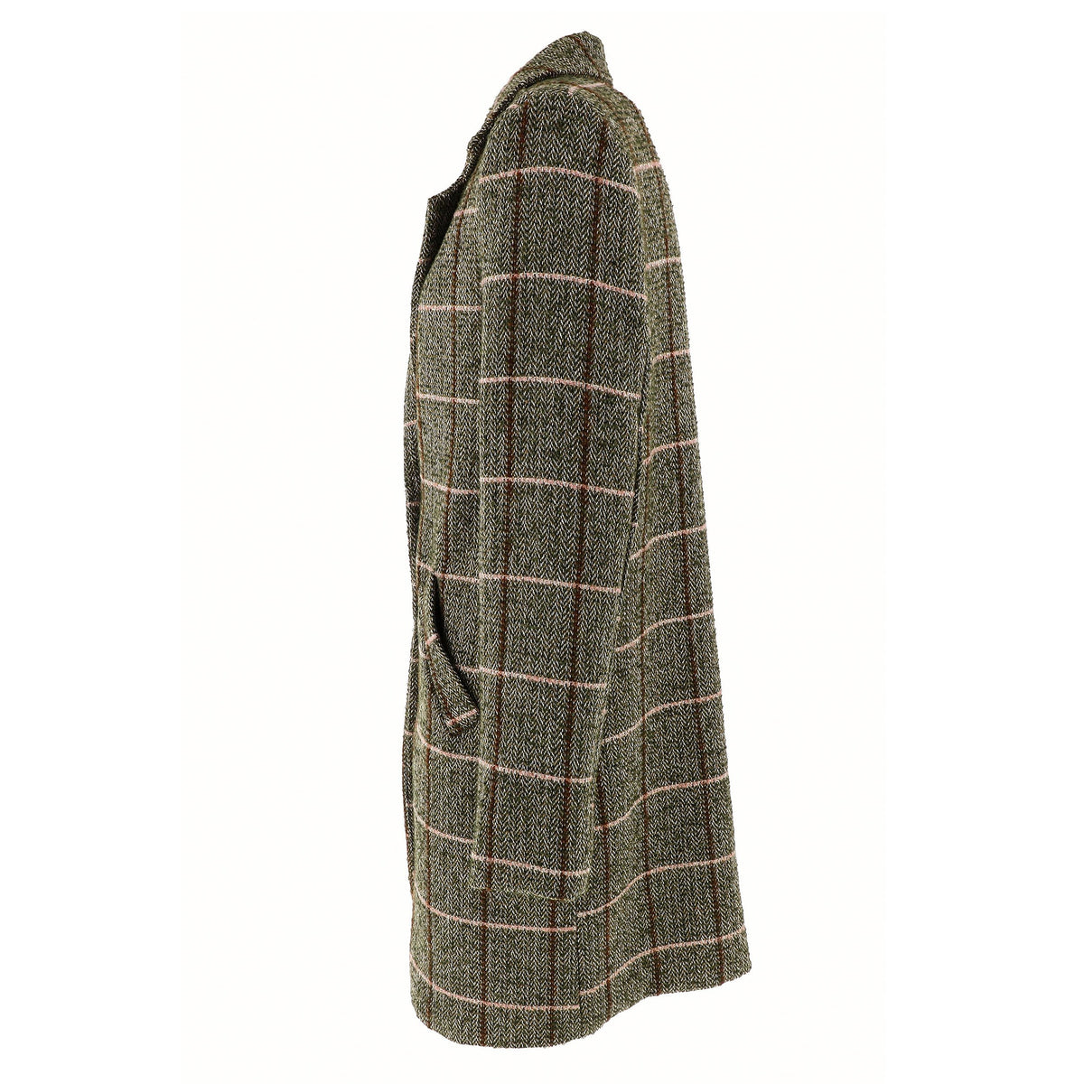 KARAKORUM Cappotto Balbina verde a quadri
