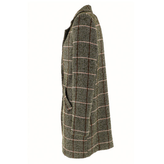 KARAKORUM Cappotto Balbina verde a quadri