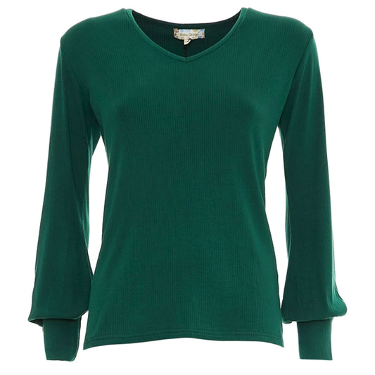 BABA Design Maglia CONCRETE JUNGLE Verde Scollo a V-Baba design-VIALESCARPE