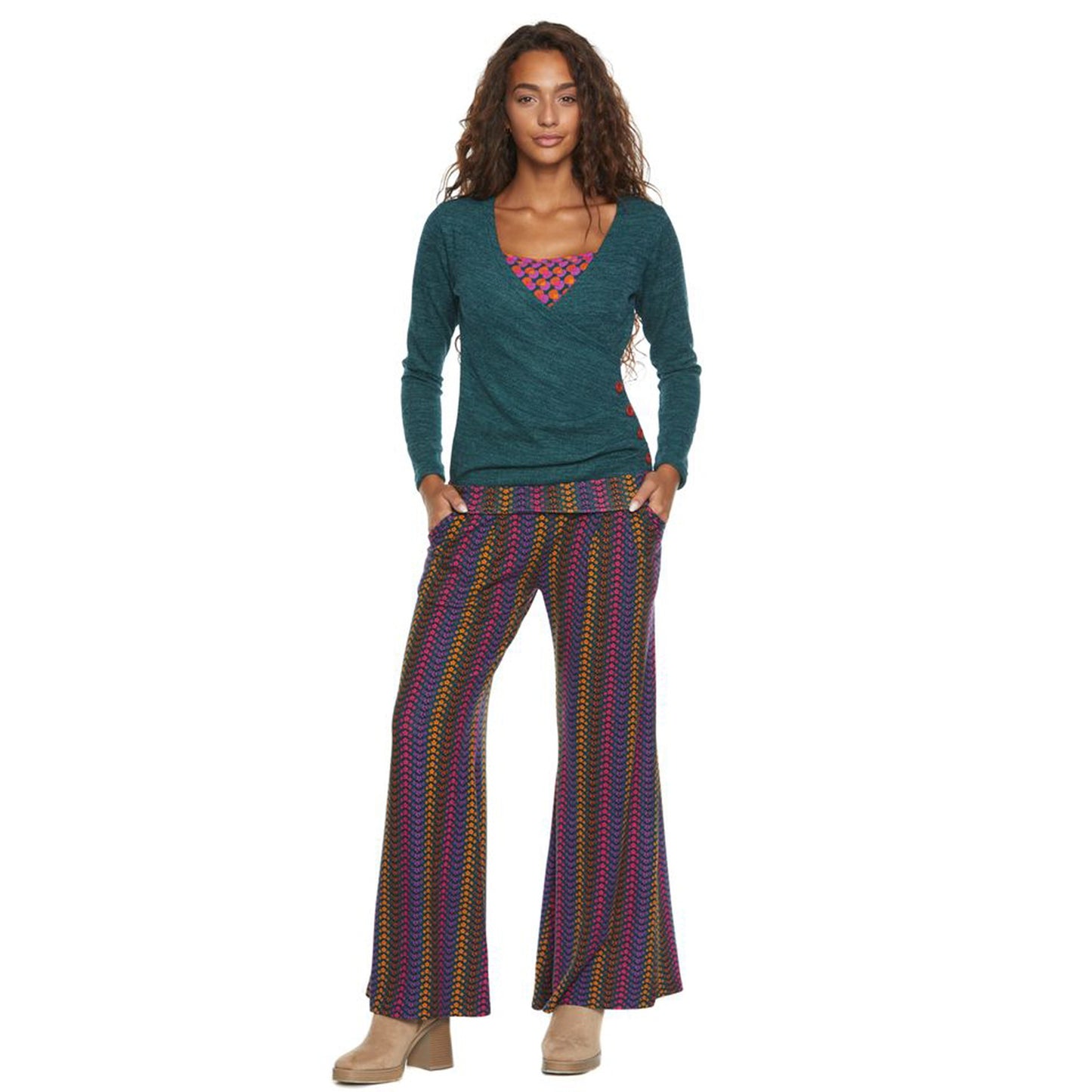 BABA Design - Pantaloni palazzo Paris Retrò Pois-Baba design-VIALESCARPE