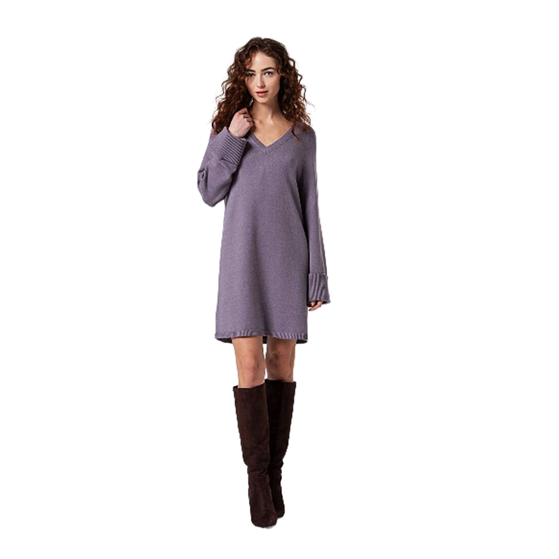 SURKANA - Abito in maglia con scollatura a V-SURKANA-VIALESCARPE