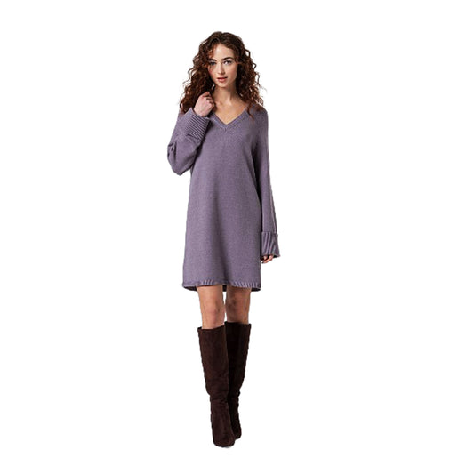 SURKANA - Abito in maglia con scollatura a V-SURKANA-VIALESCARPE