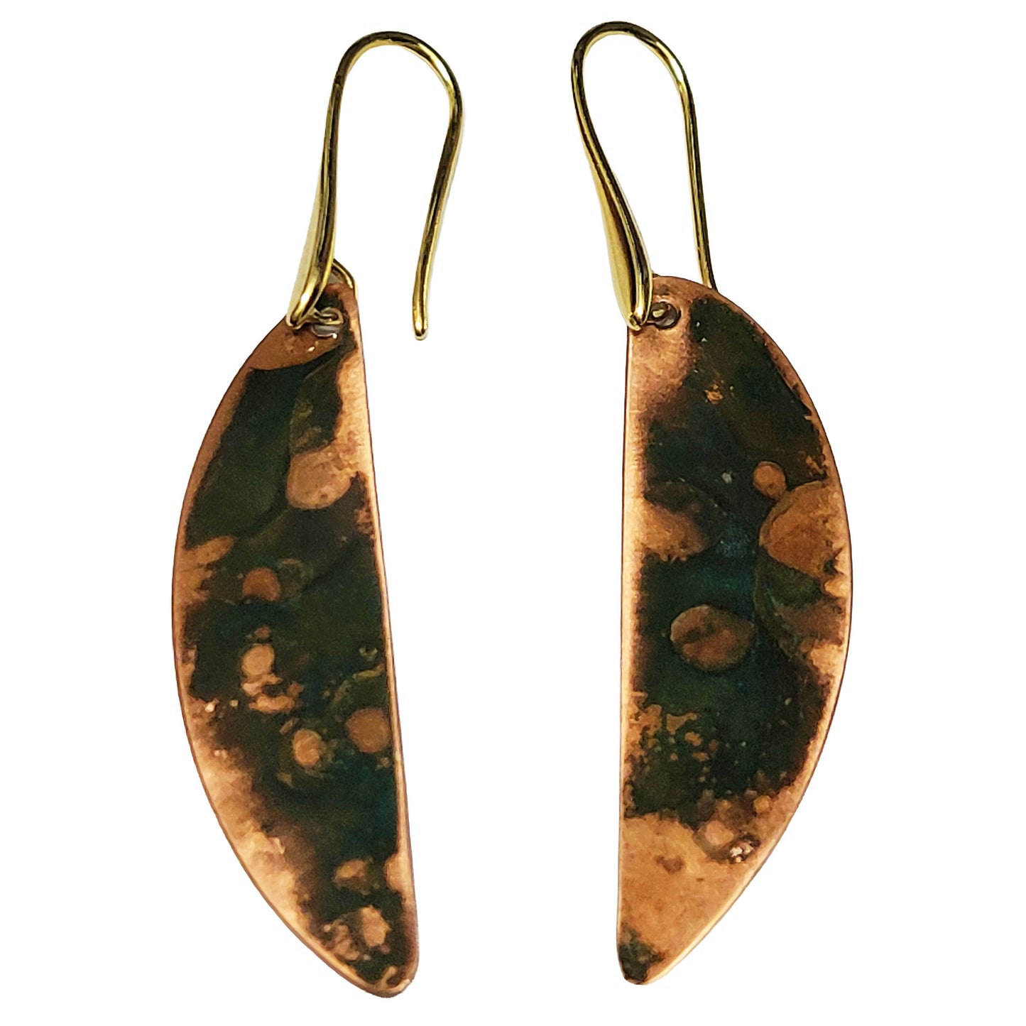 HOIKO Orecchini in rame e ottone foglia di Loto 03