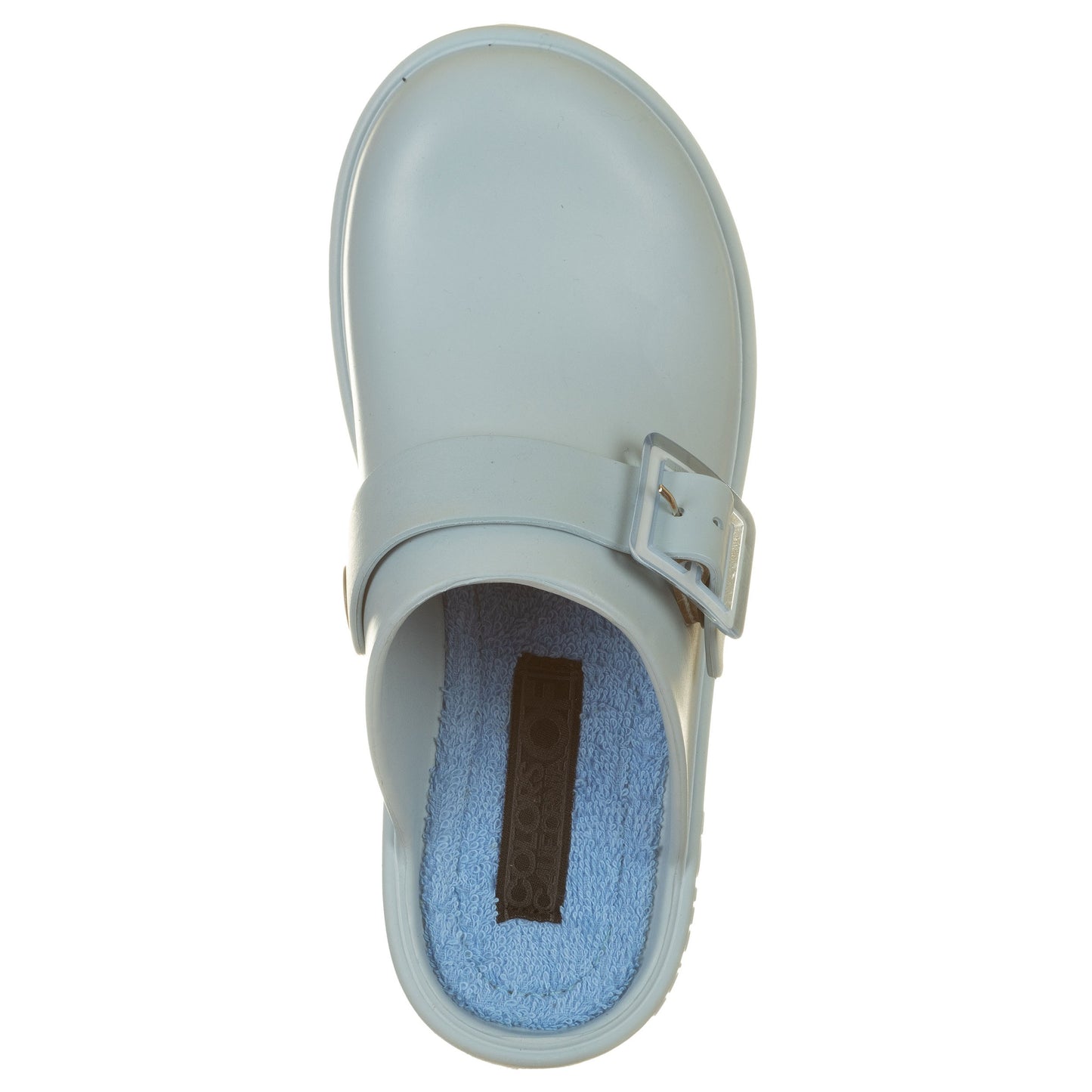 Fashion Clog soletta in spugna azzurro