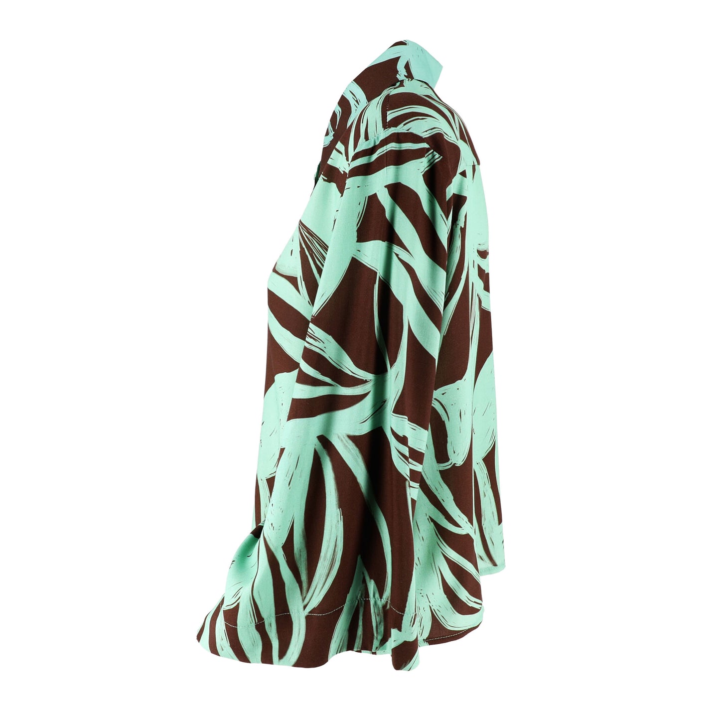 KARAKORUM Camicia ALICIA Menta e Marrone-KARAKORUM-VIALESCARPE