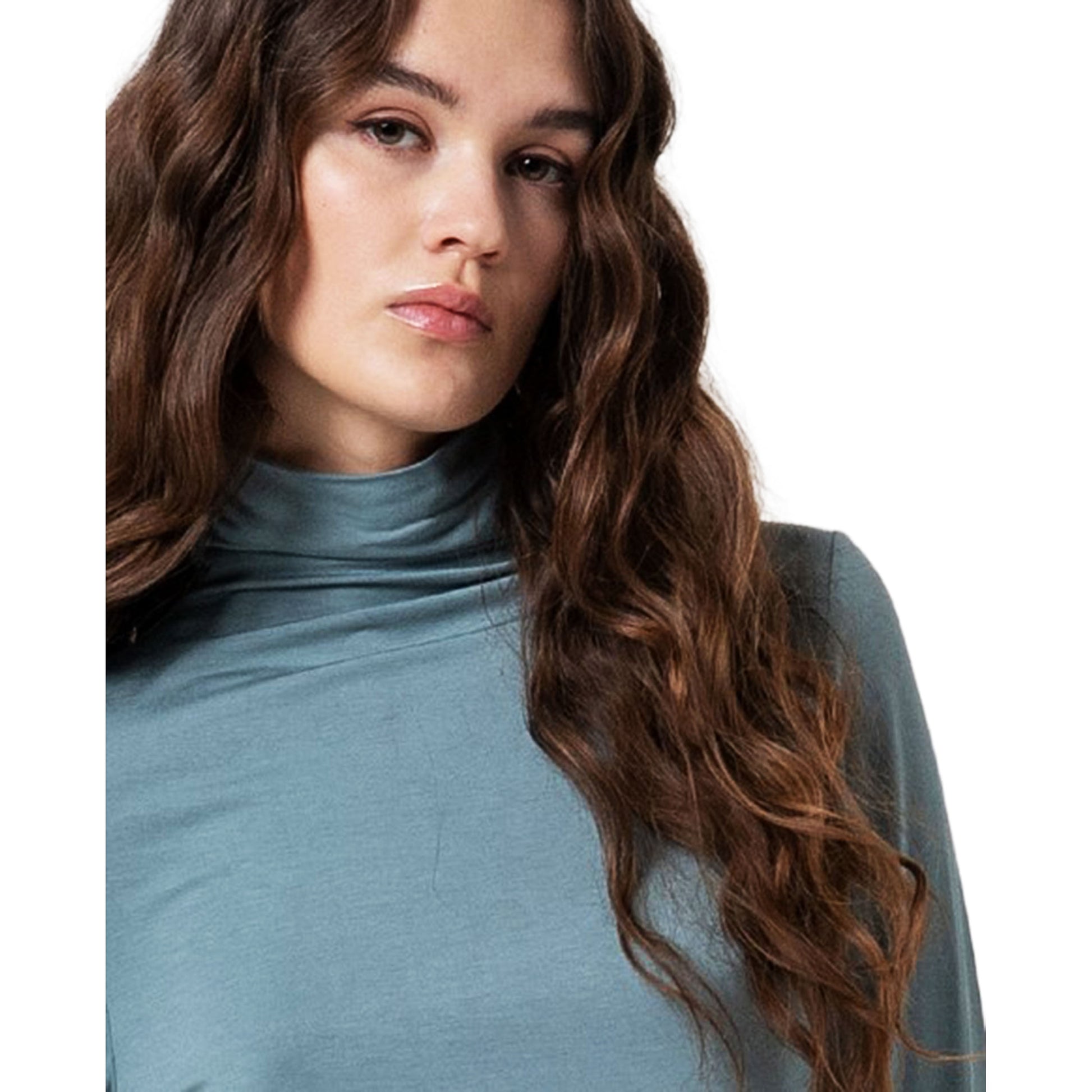 SURKANA - T-shirt dolcevita in viscosa di bambù-SURKANA-VIALESCARPE