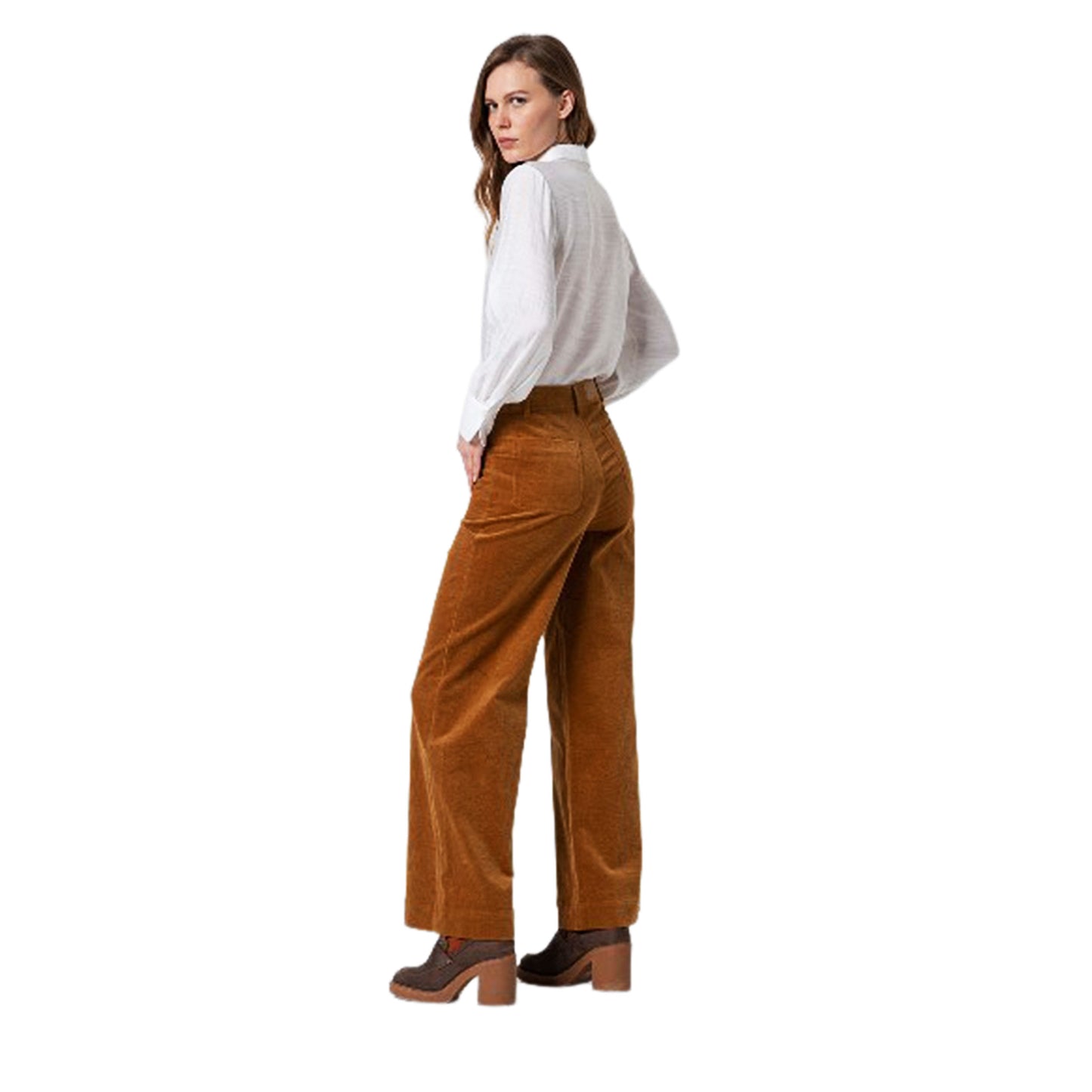 SURKANA - Pantaloni svasati con tasche applicate