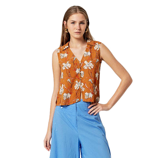 SURKANA Camicia senza maniche Cammello-SURKANA-VIALESCARPE