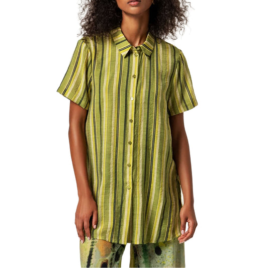 SURKANA Camicia lunga a maniche corte Multicolore