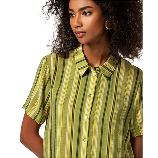 SURKANA Camicia lunga a maniche corte Multicolore