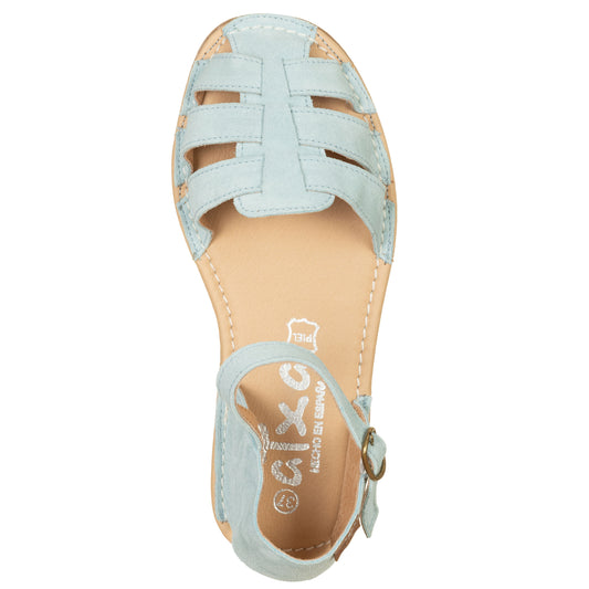 ATXA Minorchine a cestino Suede Azzurro