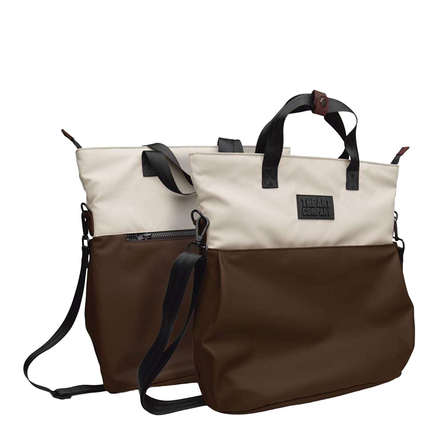 ART COMPANY BAG CREAM-BROWN