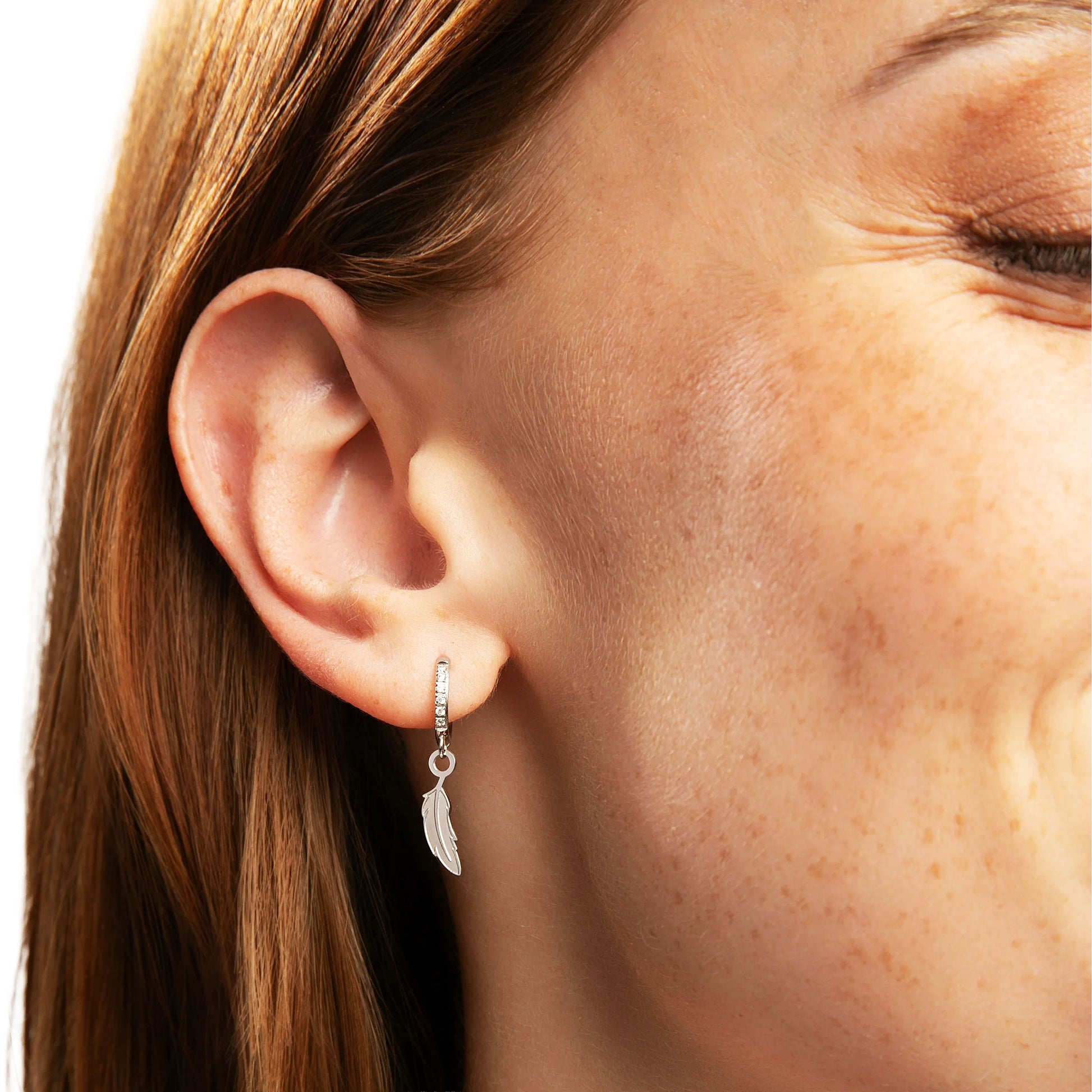 MAD TEA - Orecchini anelle Piuma magica-MAD TEA-VIALESCARPE