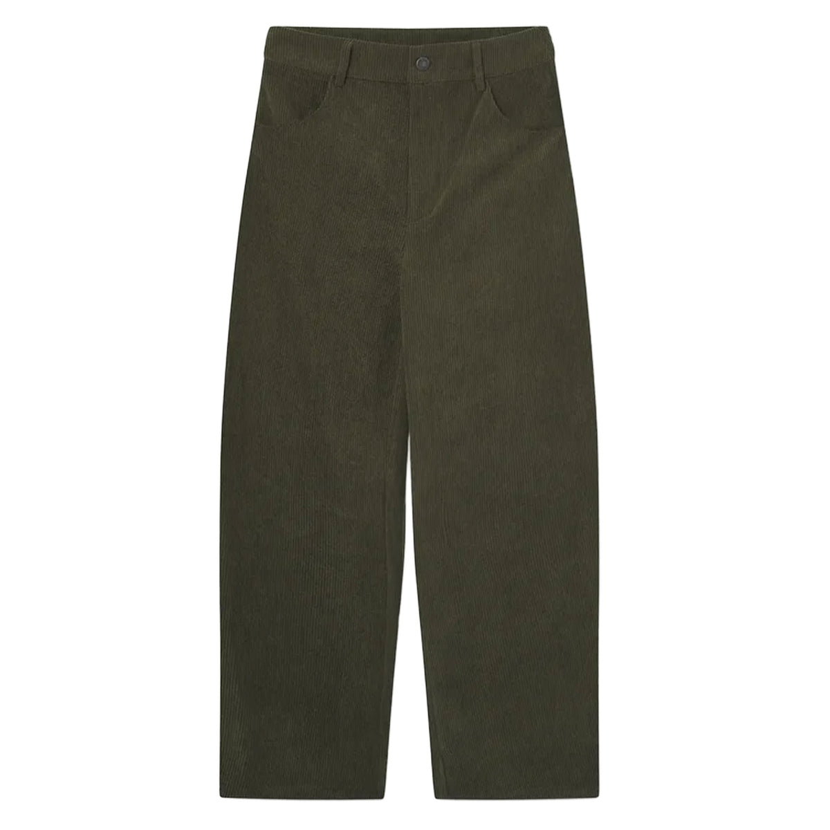 COMPAÑÍA FANTÁSTICA Pantaloni in velluto marrone scuro