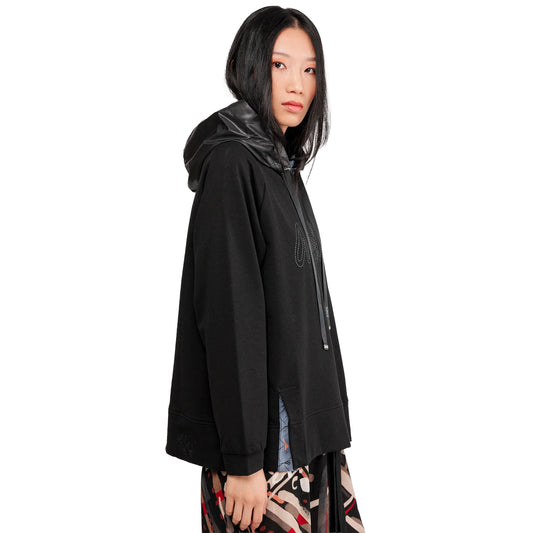 ANEKKE - Felpa con cappuccio nera-ANEKKE-VIALESCARPE