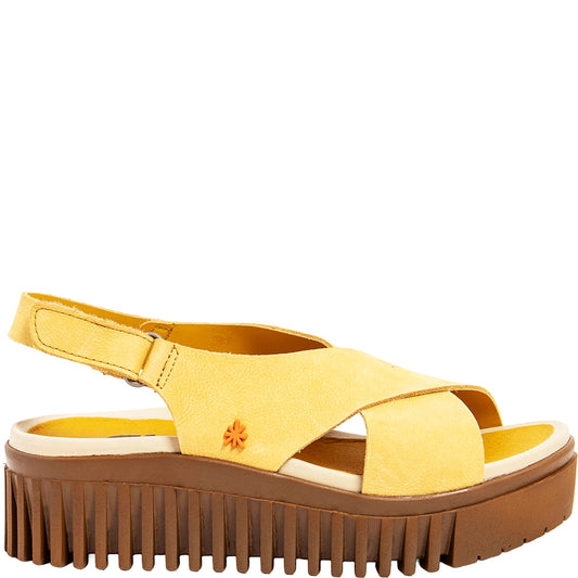 ART Sandali BRIGHTON nabuck Honey–Caramelo