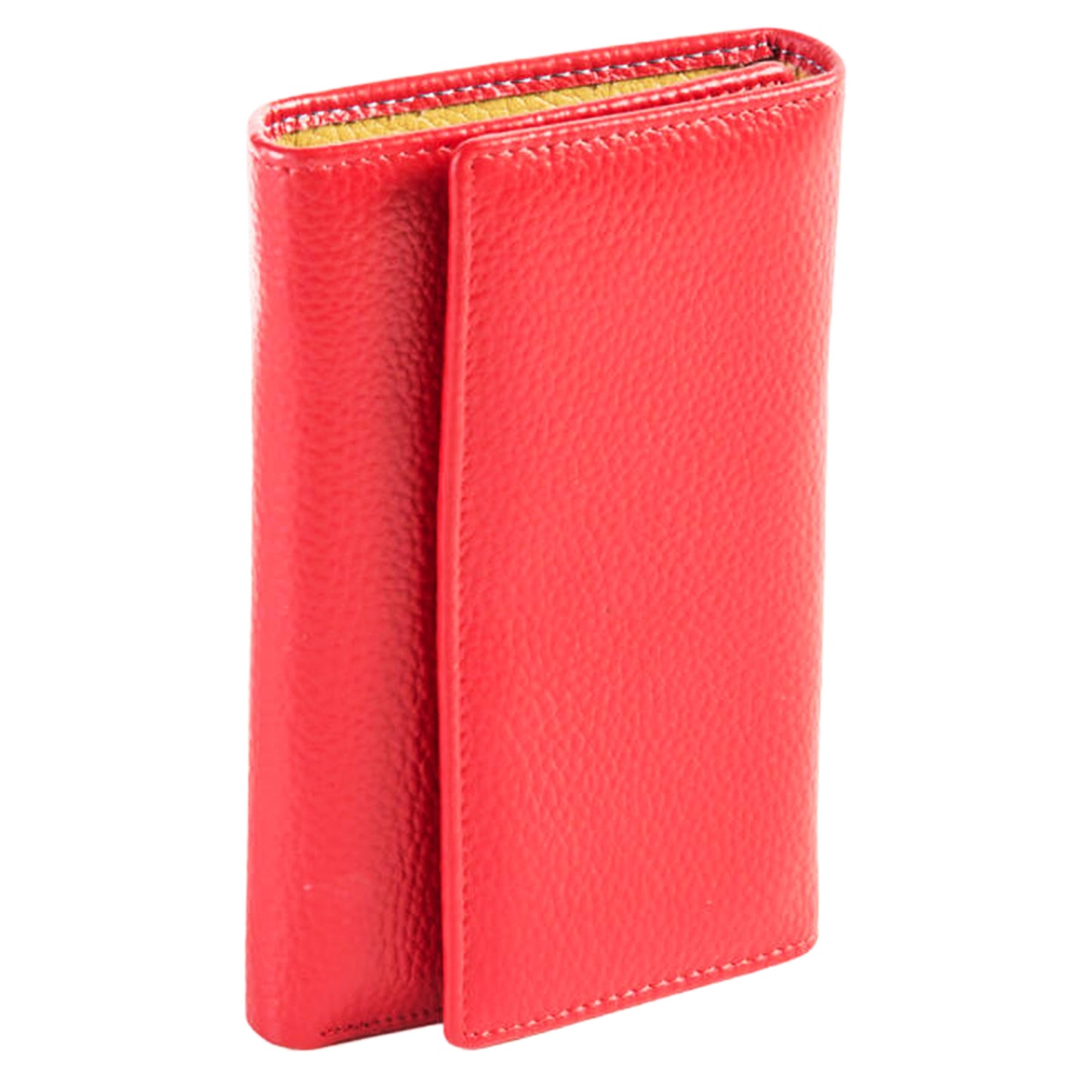 Portafoglio Medio Grande Reuse Multicolor Rosso in Pelle