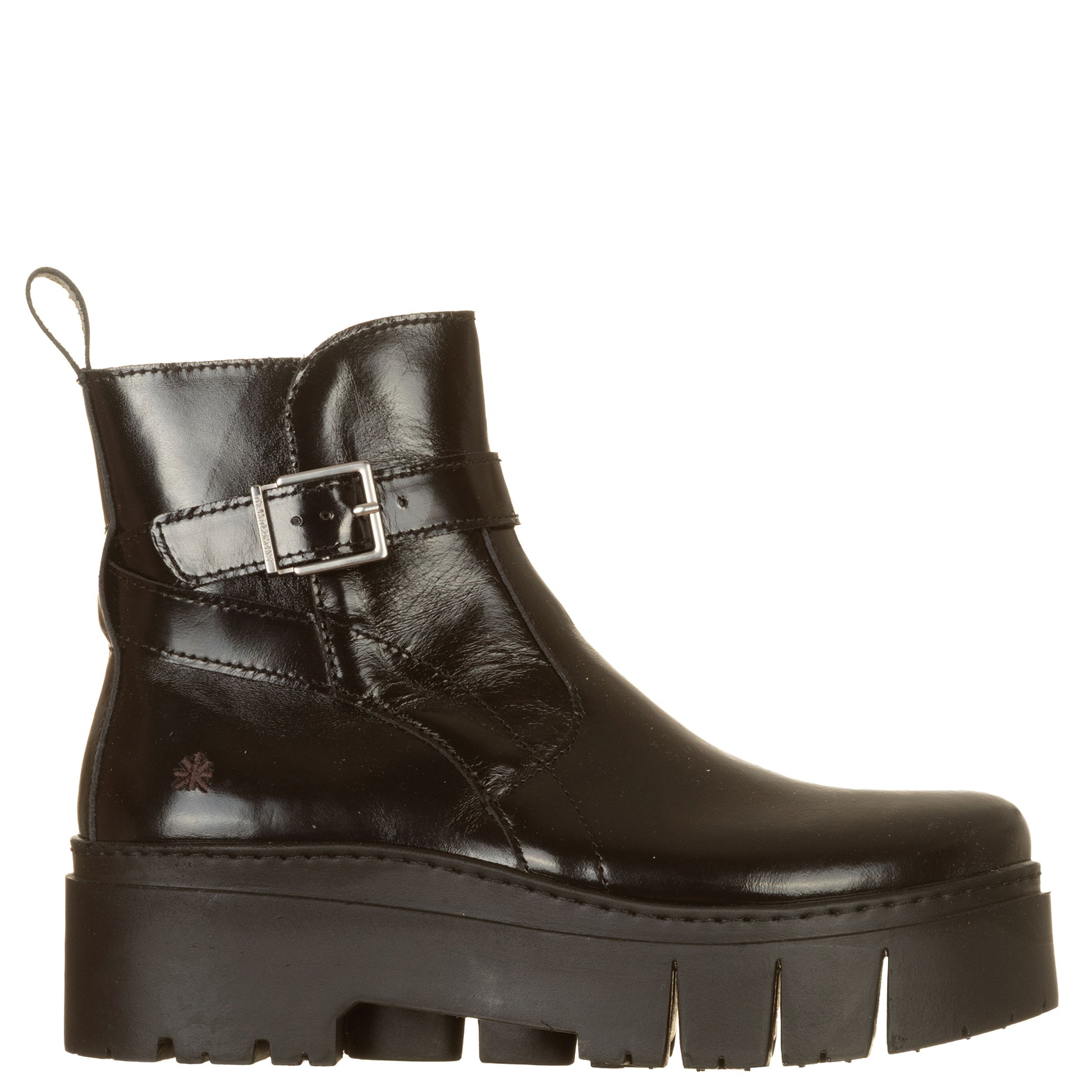 ART Stivaletti LEEDS Nappa Shinny Nero Vialescarpe