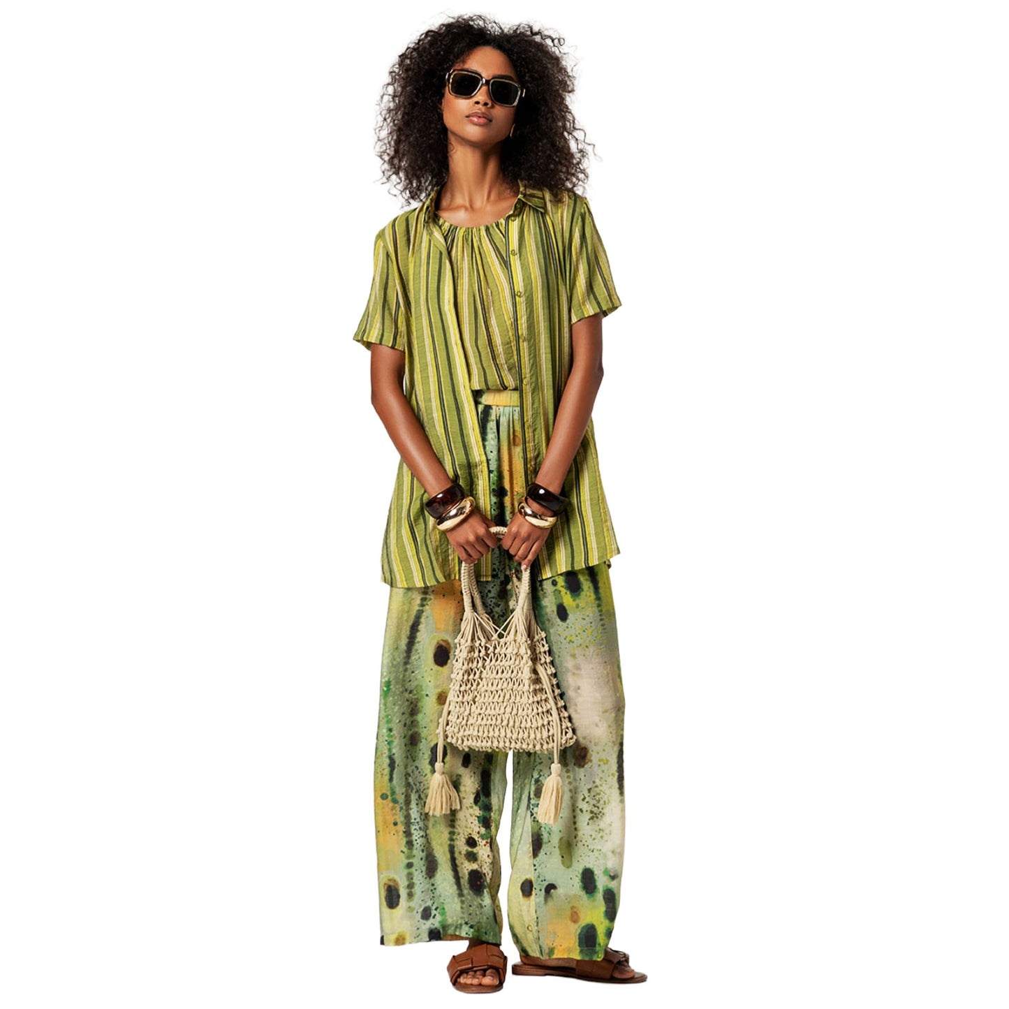 SURKANA Pantaloni ampi Verde