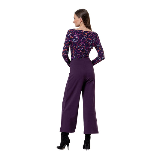 SURKANA Pantalone Wide Leg Viola-SURKANA-VIALESCARPE